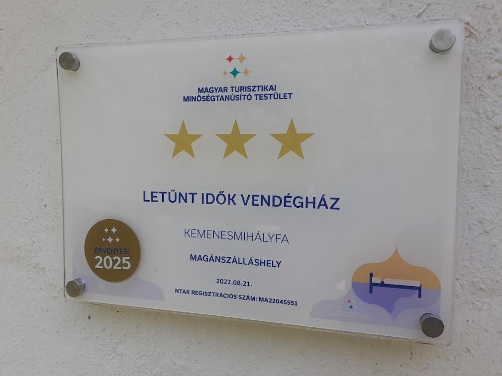 Letunt Idok Vendeghaz Villa Kemenesmihalyfa Buitenkant foto